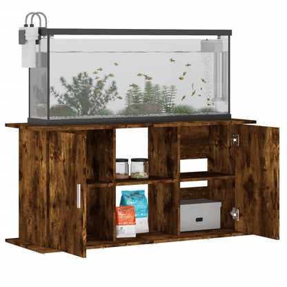 Vidaxl Soporte De Acuario Madera Ingeniería Roble Ahumado 121x41x58 Cm_3