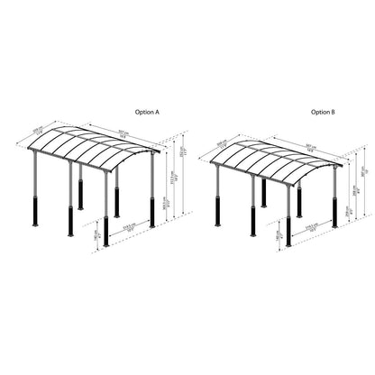 Cochera Carport Alpine 507x360 cm