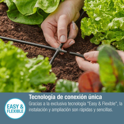 Pieza en cruz 4.6 mm (3/16") x10 Microdripsystem Gardena