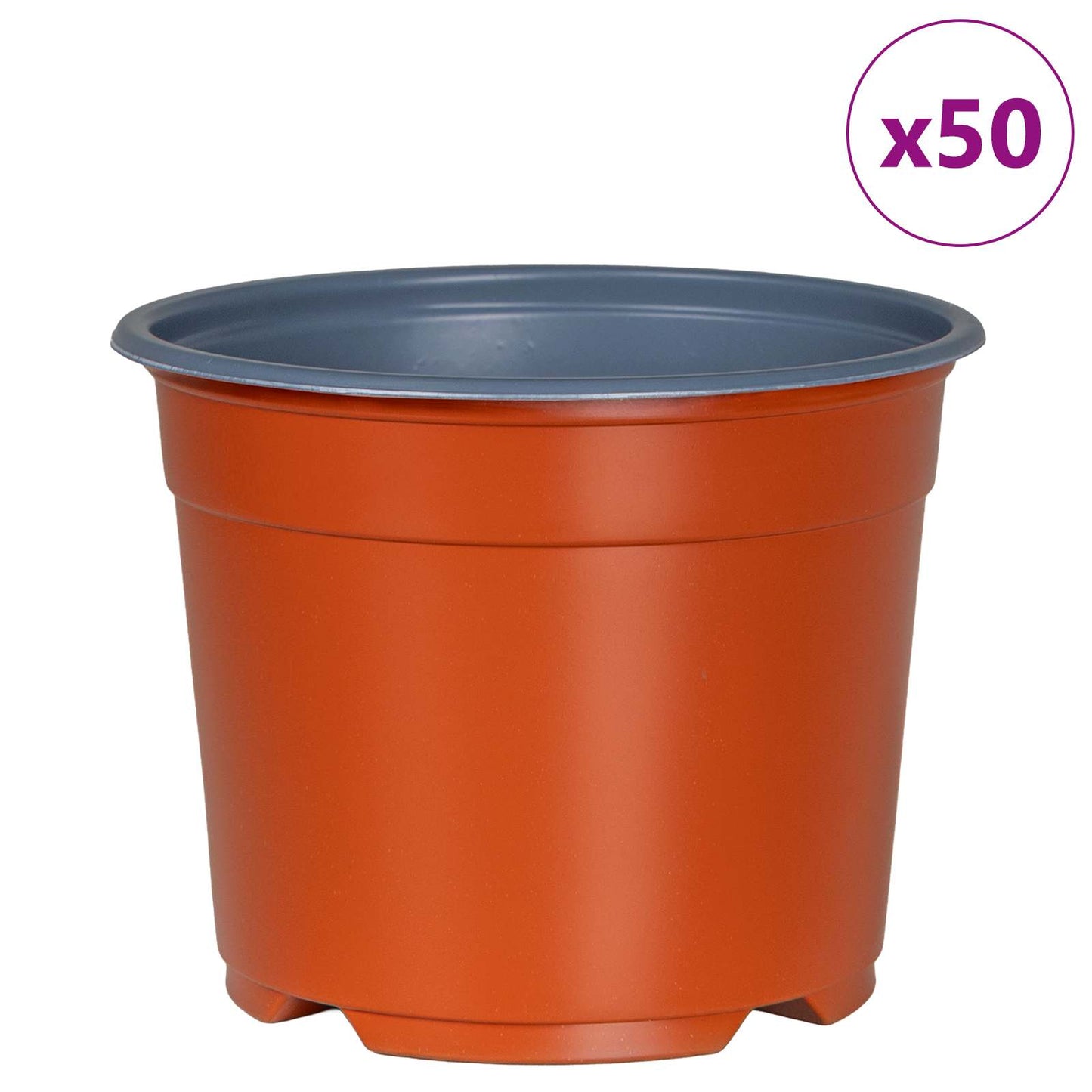 Maceta Redonda Para Flores 50 Pcs Terracota Ø 10 X 8 Cm_3