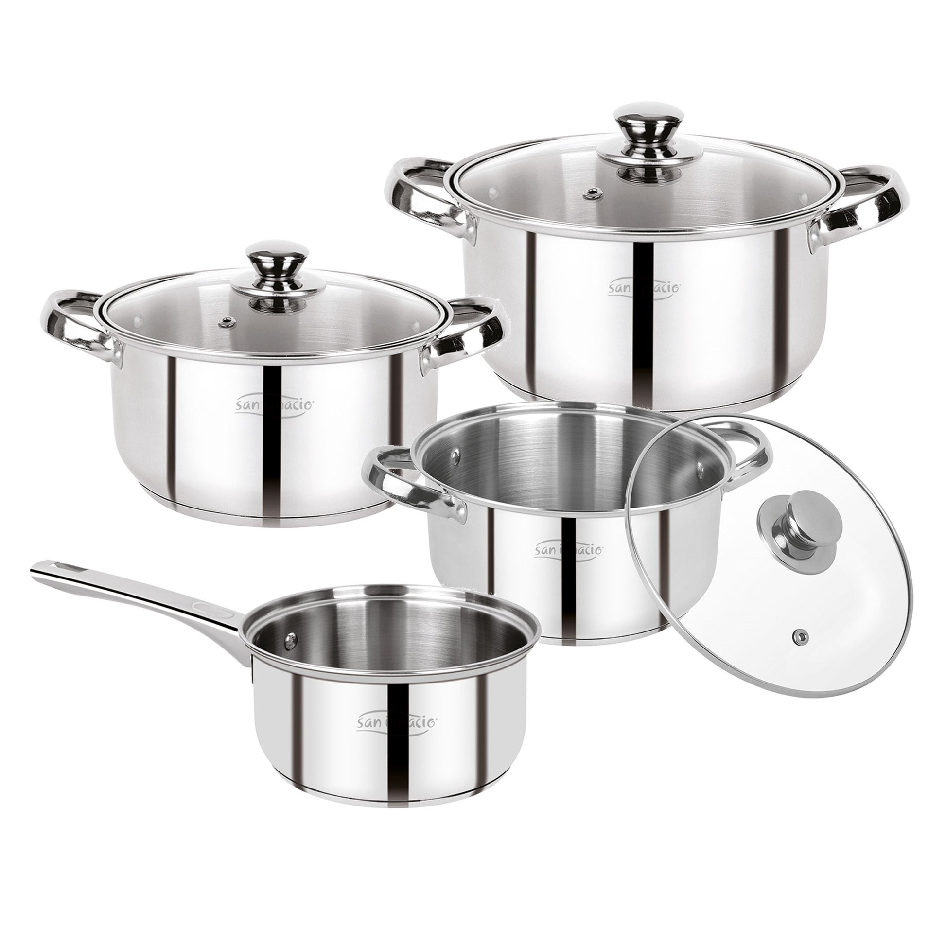 Set 7pc Bateria De Cocina Acero Inox Lexia_0