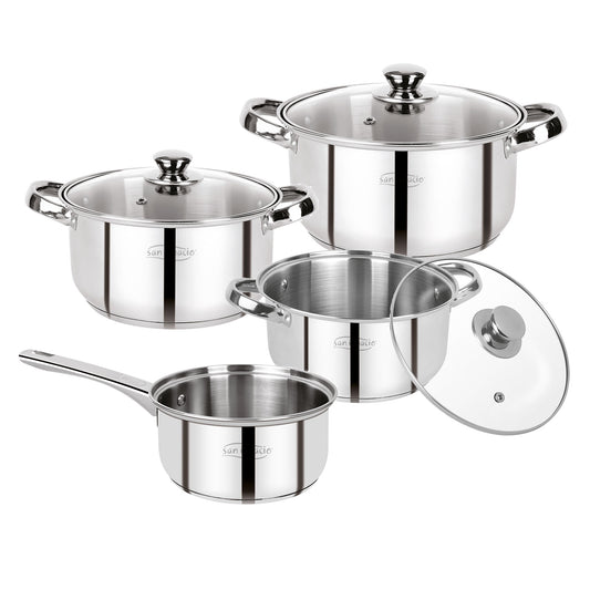 Set 7pc Bateria De Cocina Acero Inox Lexia_0