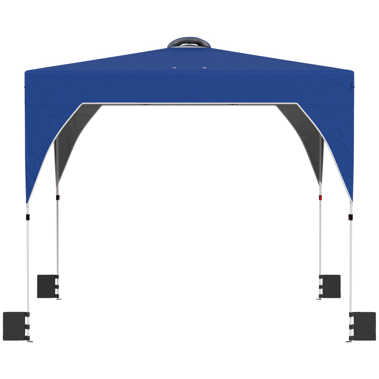 Outsunny Carpa Plegable Pop-up 3x3 M Con Bloqueo Central Altura Ajustable_3