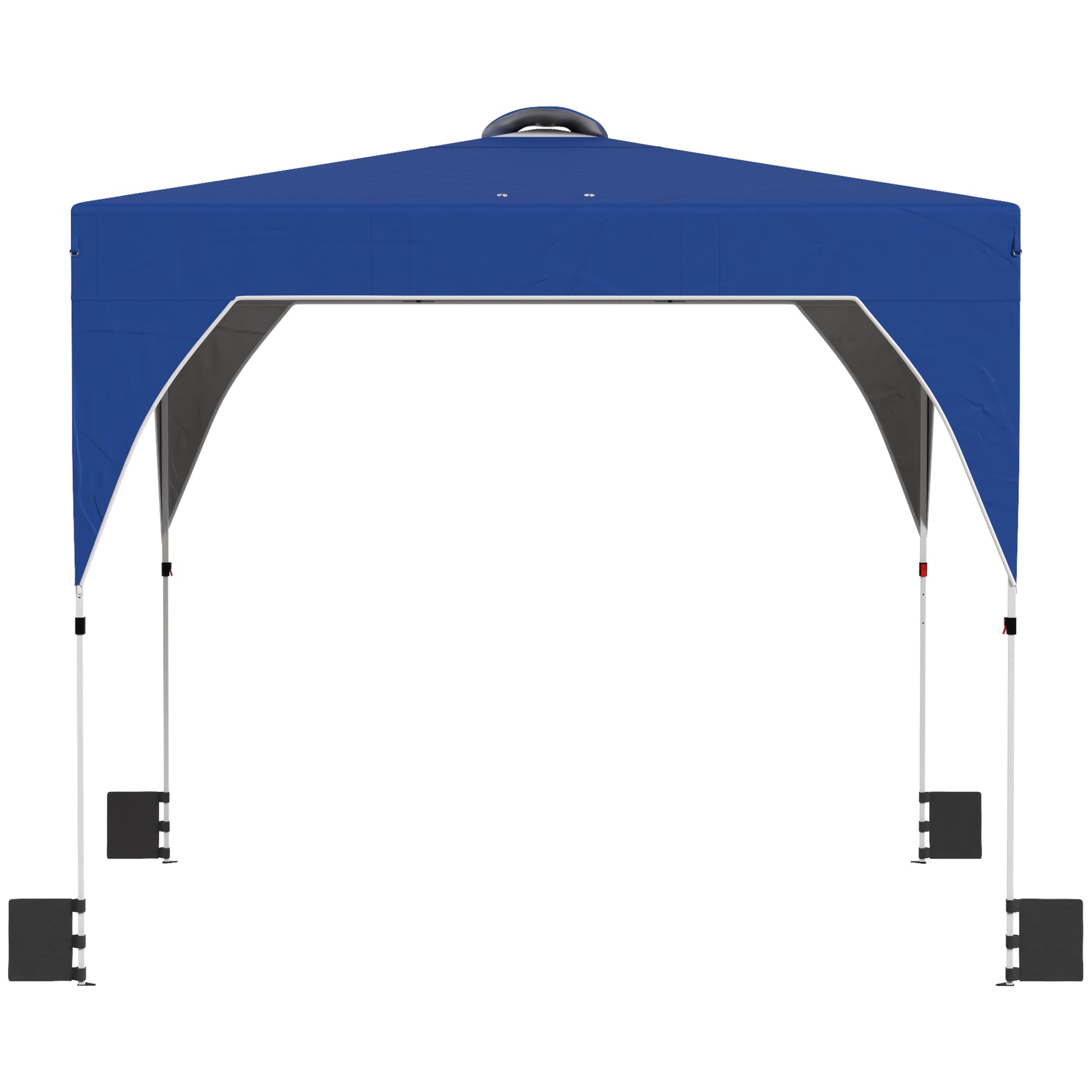 Outsunny Carpa Plegable Pop-up 3x3 M Con Bloqueo Central Altura Ajustable_3