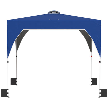 Outsunny Carpa Plegable Pop-up 3x3 M Con Bloqueo Central Altura Ajustable_3
