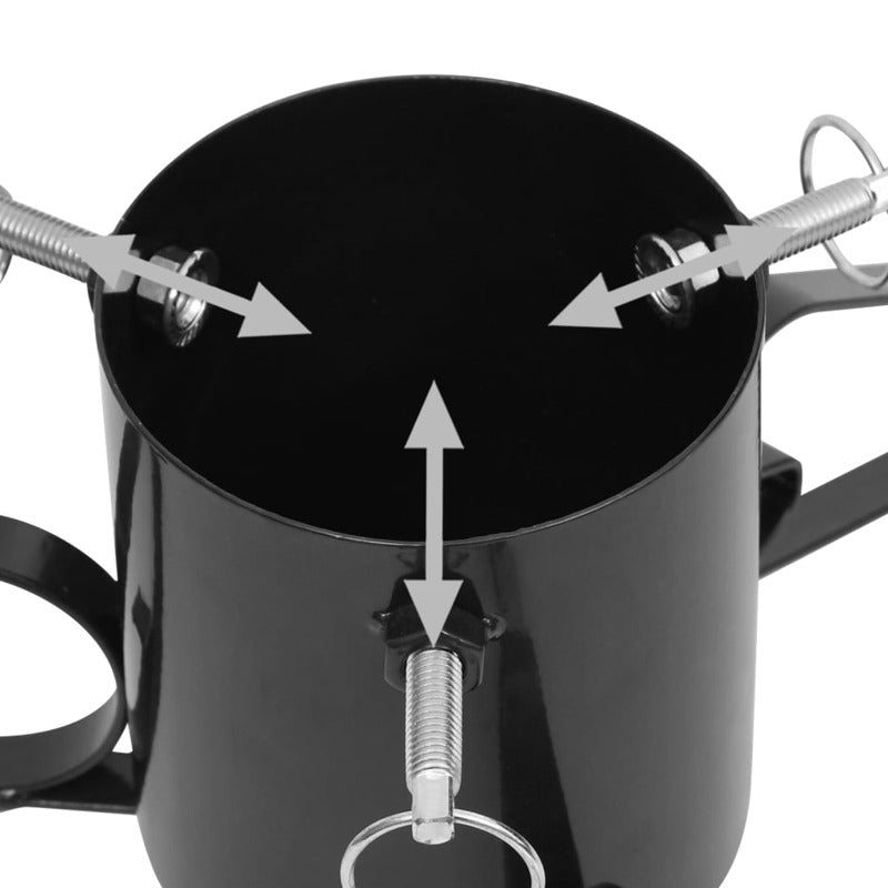 Vidaxl Soporte Para Árbol De Navidad Negro 58x58x21 Cm_5