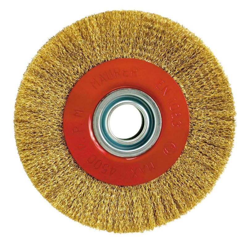 Cepillo Acero Latonado Circular Ø 100x17 Mm._0