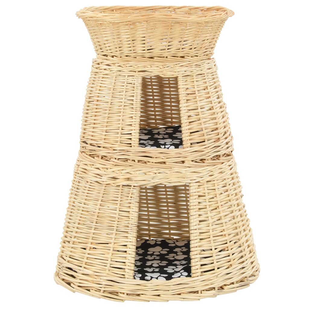 Set Cestas De Gatos 3 Uds. Con Cojines Sauce Natural 47x34x60cm_2