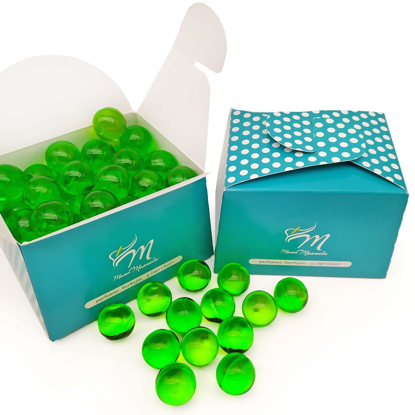 Bolsa Regalo 12 Perlas De Baño Aroma Manzana - Con Aceite De Soja - Hidrata, Suaviza Y Perfuma La Piel - Forma Bola_4