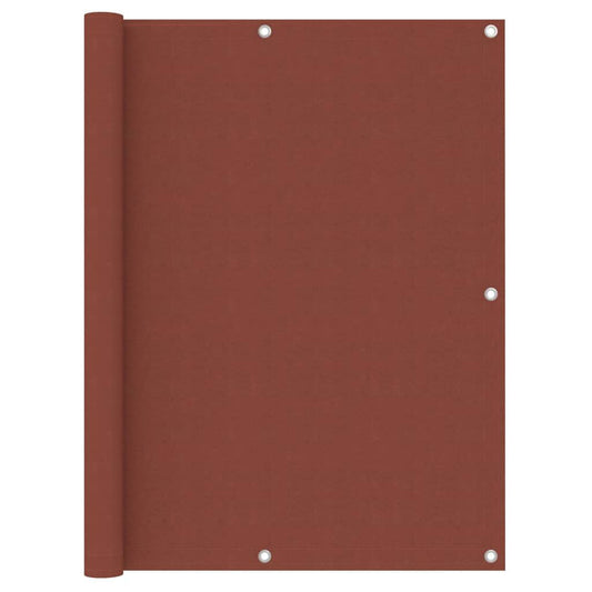 Vidaxl Toldo Para Balcón De Tela Oxford Terracota 120x400 Cm_0