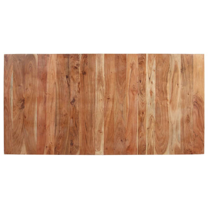 Mesa De Comedor De Madera Maciza De Acacia 160x80x76 Cm_4