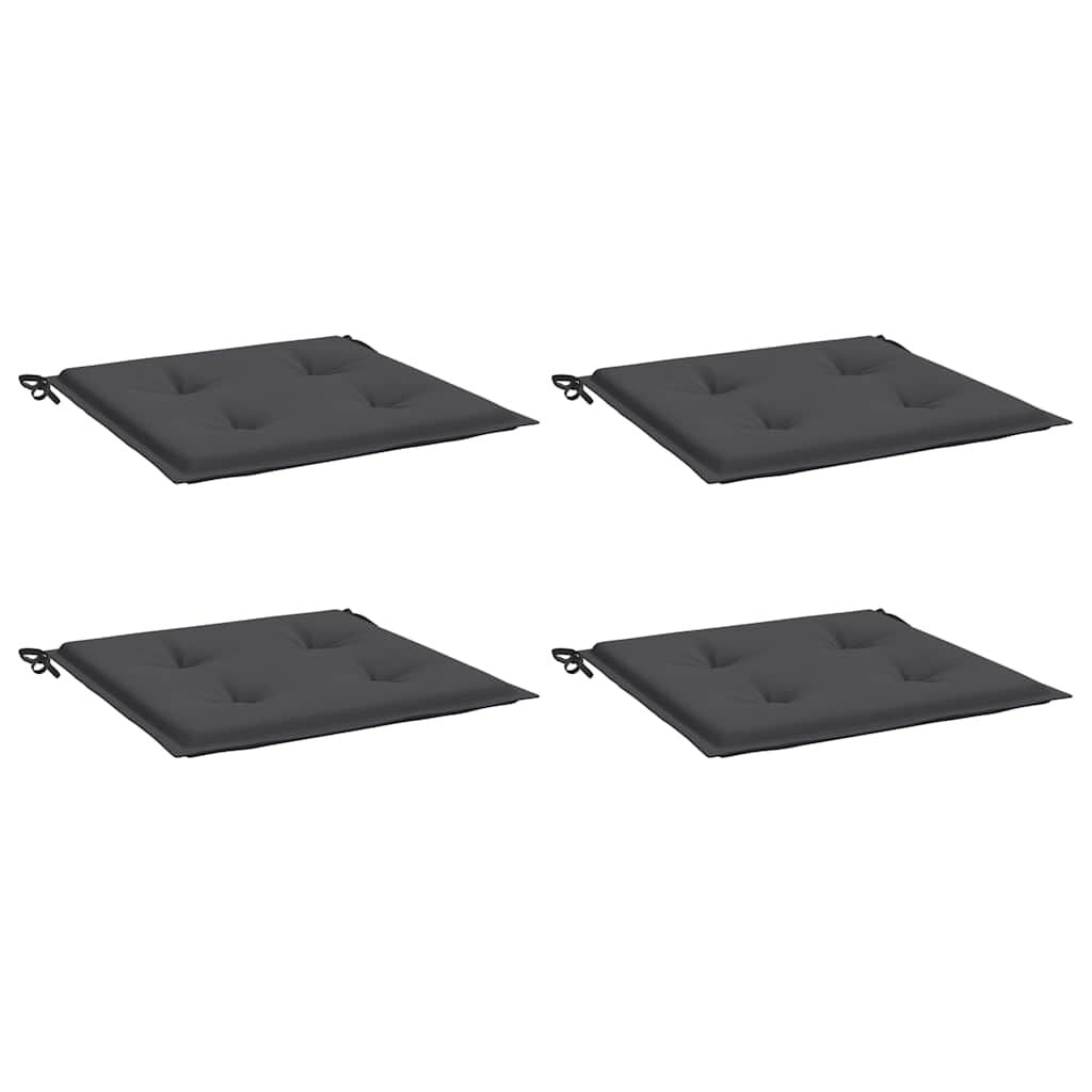 Vidaxl Cojines Silla De Jardín 4 Uds Tela Oxford Antracita 50x50x4 Cm_0