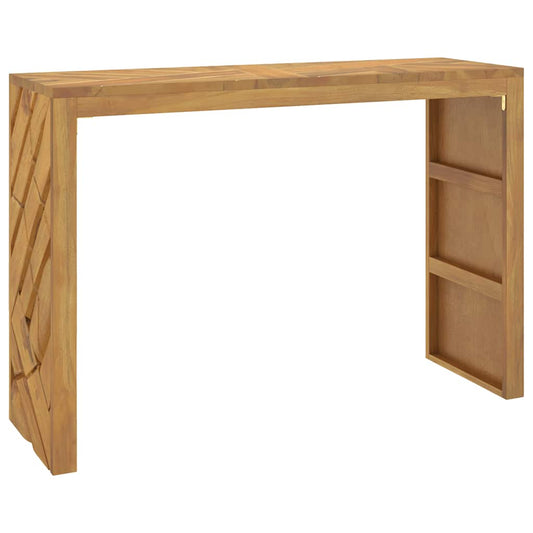 Mesa Consola Madera Maciza De Teca 110x35x75 Cm_0