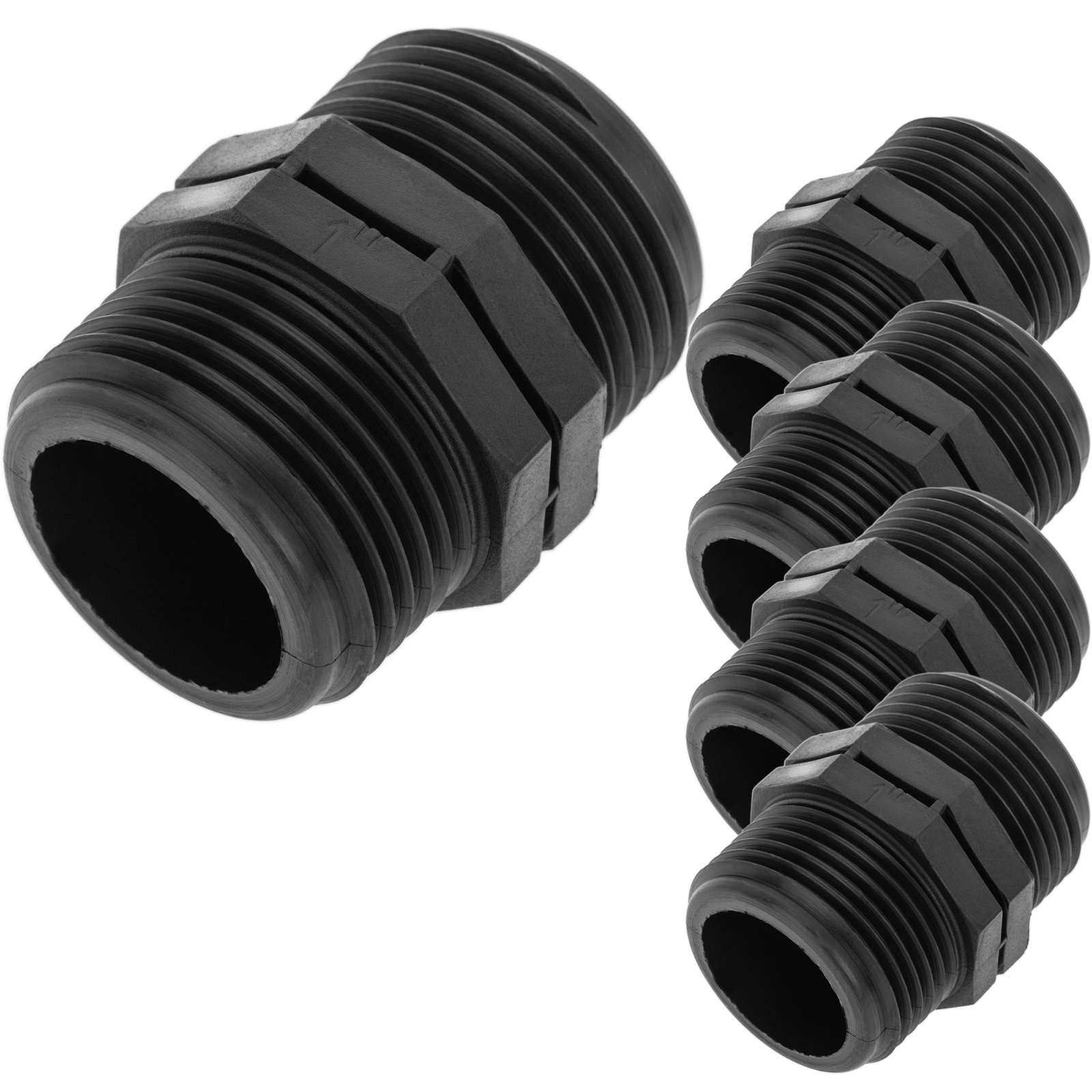 Pack De 5 Unidades Machón De Polipropileno De 1“ Para Sistema De Riego_0