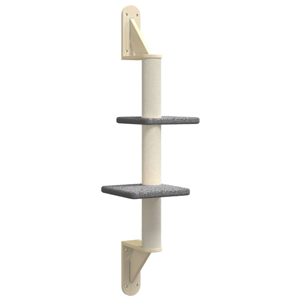 Árbol Rascador Para Gatos De Pared Gris Oscuro 108 Cm_0