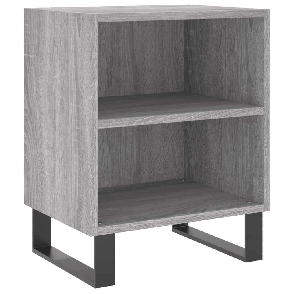 Mesitas De Noche 2 Uds Madera Ingeniería Gris Sonoma 40x30x50cm_2