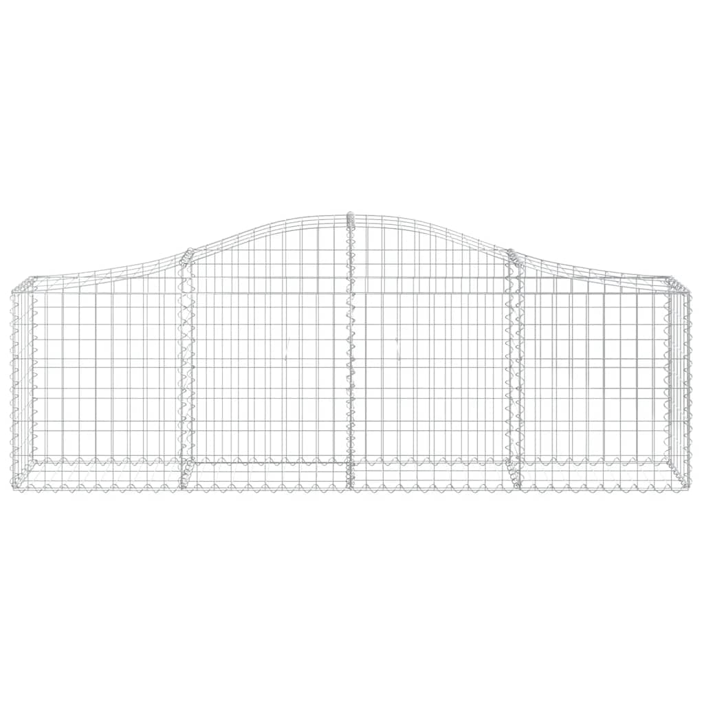 Cestas Gaviones 3 Uds Forma De Arco Hierro 200x30x60/80 Cm_3