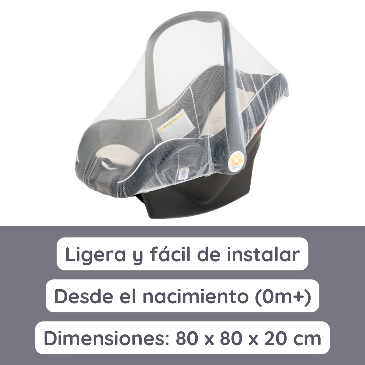 Babyono Mosquitera Universal Para Portabebé /grupo 0+_2