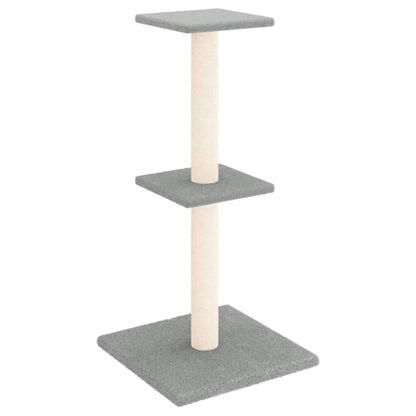 Vidaxl Rascador Para Gatos Con Postes De Sisal Gris Claro 73 Cm_0