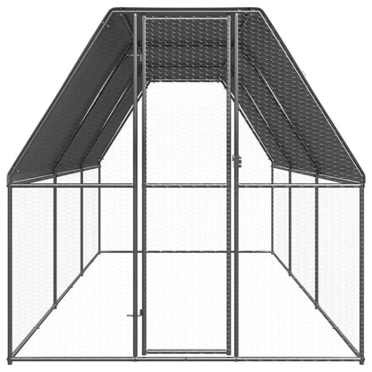 Vidaxl Jaula Gallinero De Acero Galvanizado 2x6x2 M_1