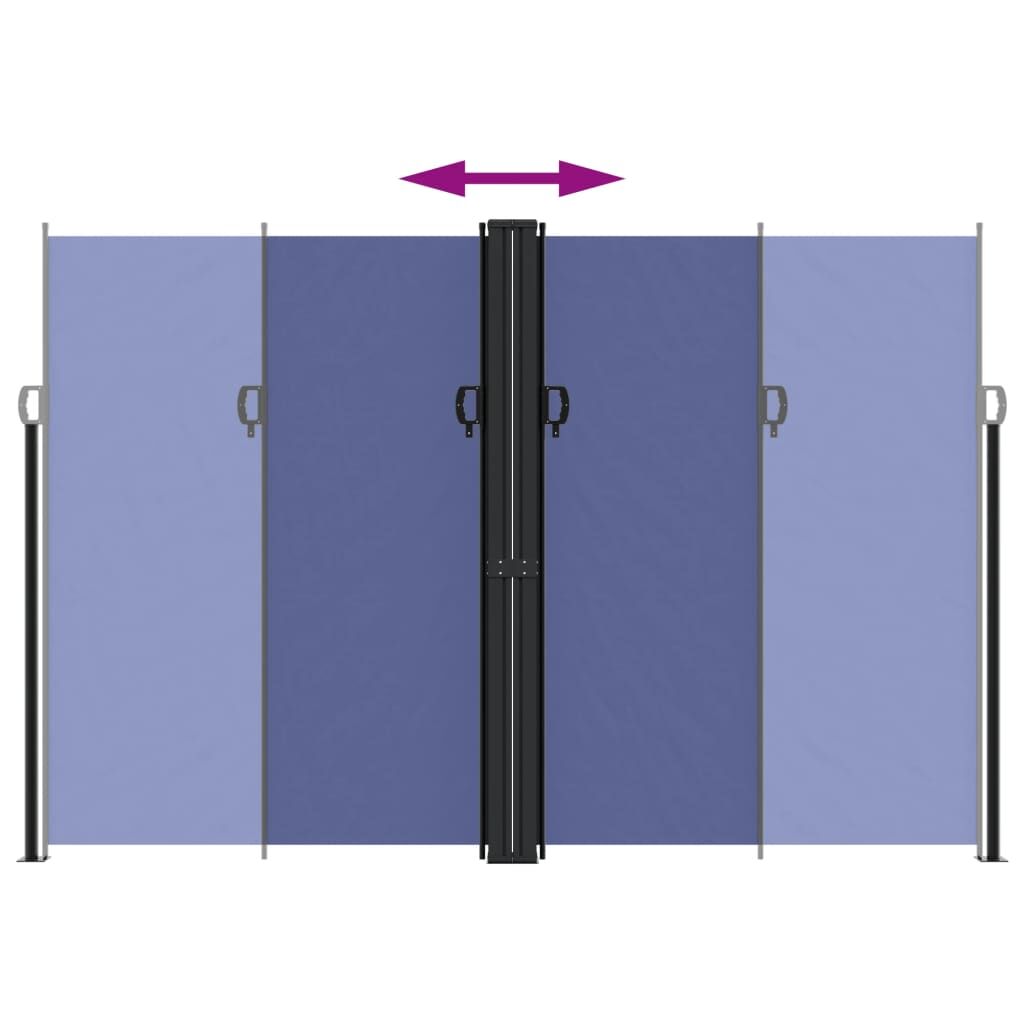 Vidaxl Toldo Lateral Retráctil Azul 220x1200 Cm_4