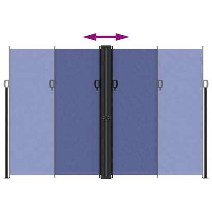 Vidaxl Toldo Lateral Retráctil Azul 220x1200 Cm_4