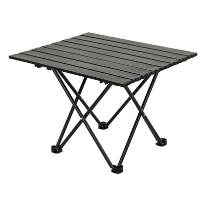 Well Home Mesa Plegable En Metal Color Negro 56x40x46cm_0