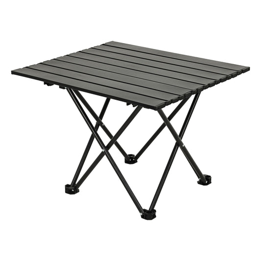 Well Home Mesa Plegable En Metal Color Negro 56x40x46cm_0