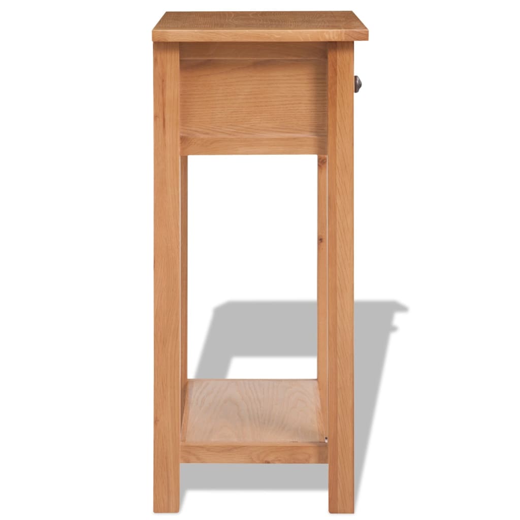 Mesa Consola De Madera De Roble Maciza 50x32x75 Cm_1