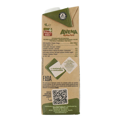 Bebida de Avena sin Gluten Bio La  Finestra Sul Cielo 1 L