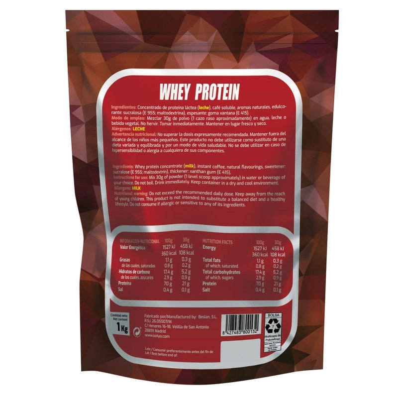 Proteina Whey Cafe Macchiato Doypack 1 Kg Sotya
