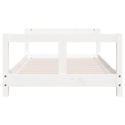 Vidaxl Estructura De Cama Para Niños Madera De Pino Blanco 80x160 Cm_3