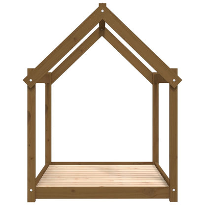 Vidaxl Cama Para Perros Madera Maciza Pino Marrón Miel 111x80x100 Cm_5