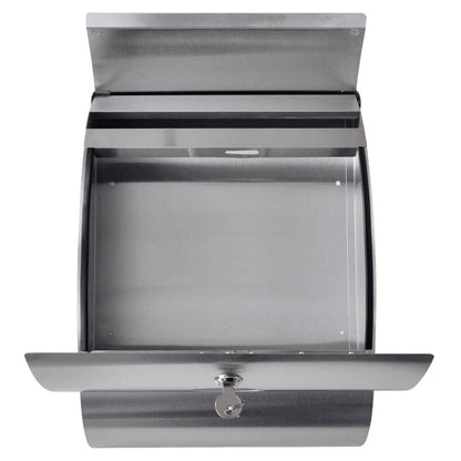 Vidaxl Conjunto De 2 Buzones Con Soporte De Acero Inoxidable_2