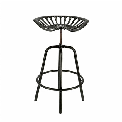 Esschert Design Taburete Con Forma De Asiento De Tractor Negro_0