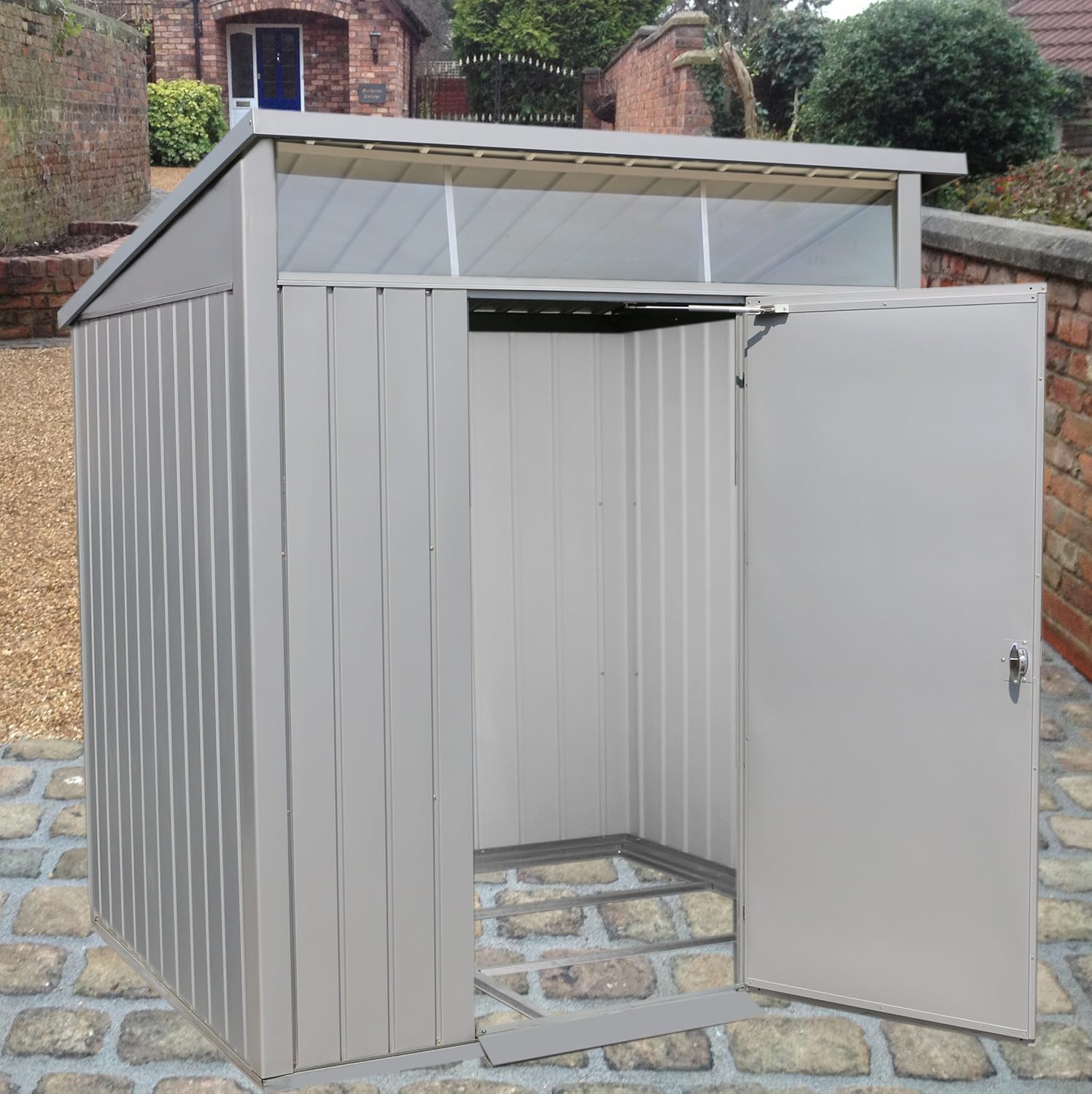 Duramax - Caseta Jardín - Palladium 6x5 - Metal - Color Gris Plata_1