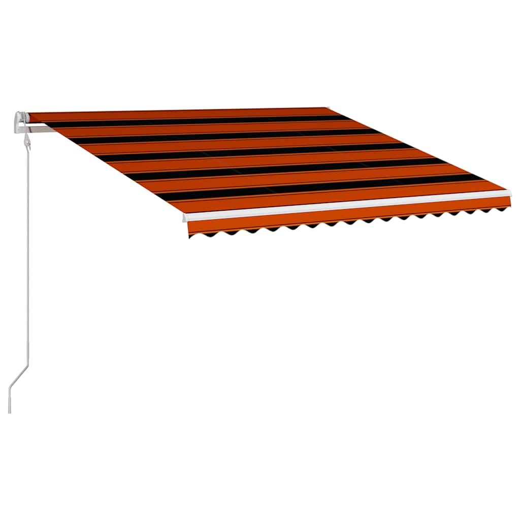 Toldo Automático Retráctil Naranja Y Marrón 400x300 Cm_2