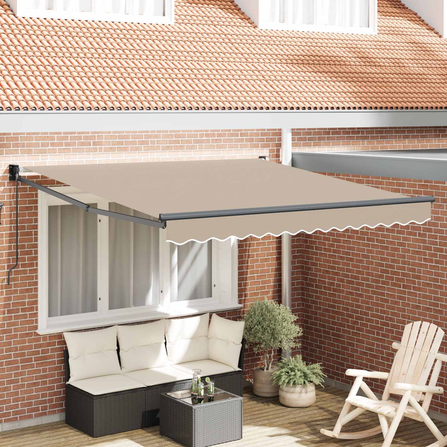 Toldo Retráctil Beige 300 X 250 X 165 Cm_1