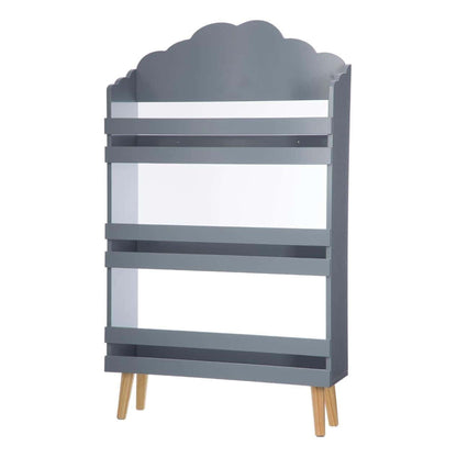 Wellhome Librería Infantil 3 Estantes Gris