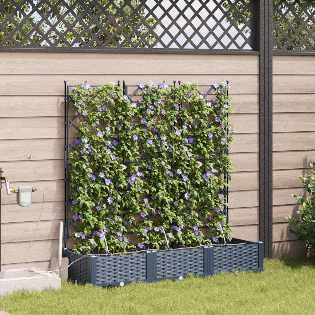 Vidaxl Jardineras Gris 120 X 40 X 126 Cm Acero_2