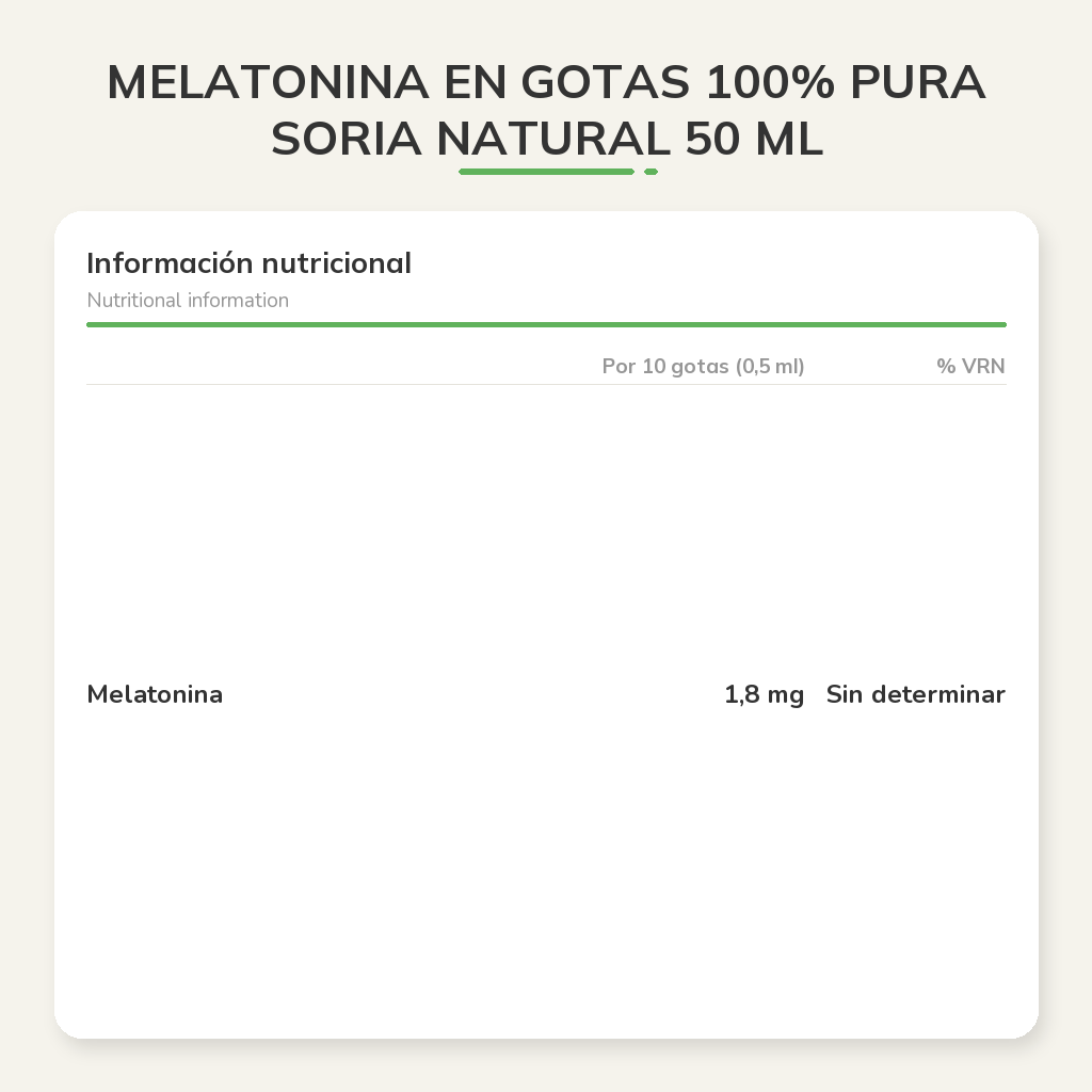 Información nutricional
