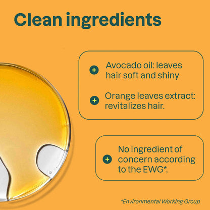 Super leaves Desenredante capilar Nutre y revitaliza Hojas de naranjo Attitude 240 ml