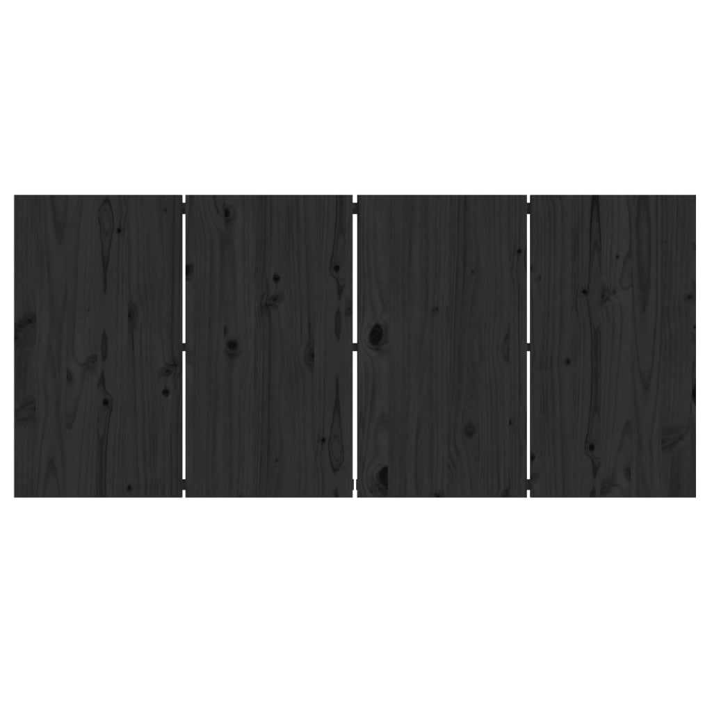 Mesa Alta De Bar Madera Maciza De Pino Negra 180x80x110 Cm_3