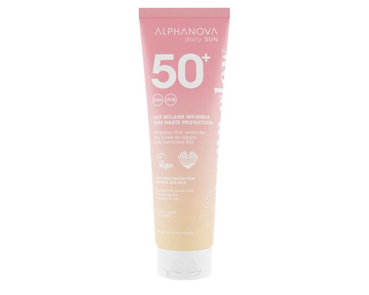 Leche solar invisible spf50+daily Alphanova 150ml