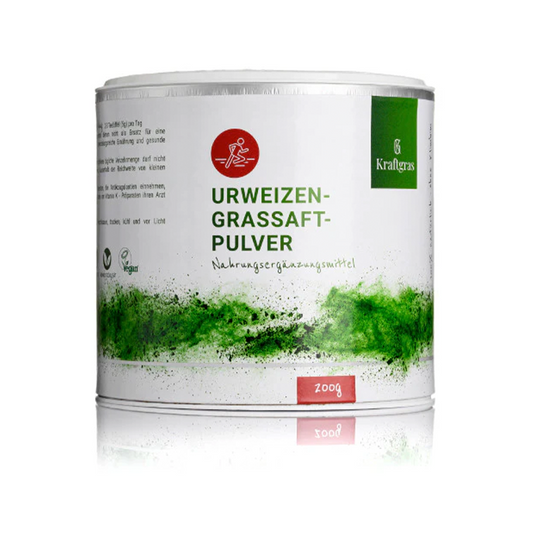 Kraftgras - Polvo de jugo de trigo ancestral ecológico (200 g) - jugo puro y natural de hierba de trigo verde (vegano)_0