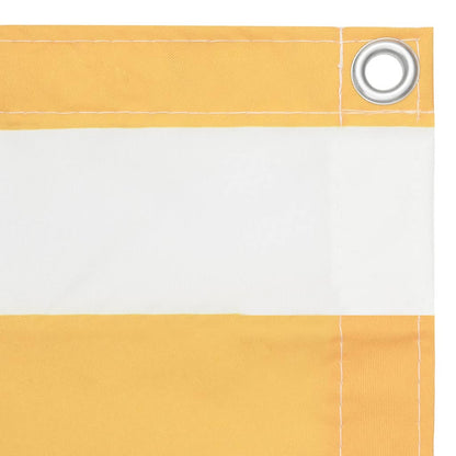 Vidaxl Toldo Para Balcón Tela Oxford Blanco Y Amarillo 90x500 Cm_1