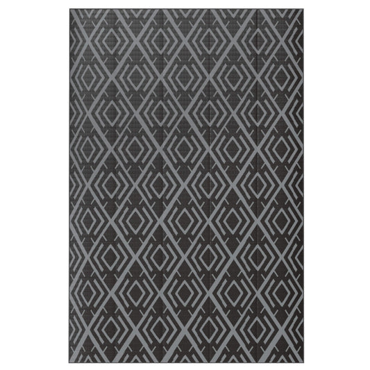 Outsunny Alfombra De Exterior 182x274 Cm Con Patrón Geométrico De Rombos_0