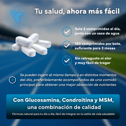 Glucosamina Con Condroitina, Msm Y Boswellia + Vitaminas C Y D3 De Sevens Nutrition. Cuidado De La Salud Articular.