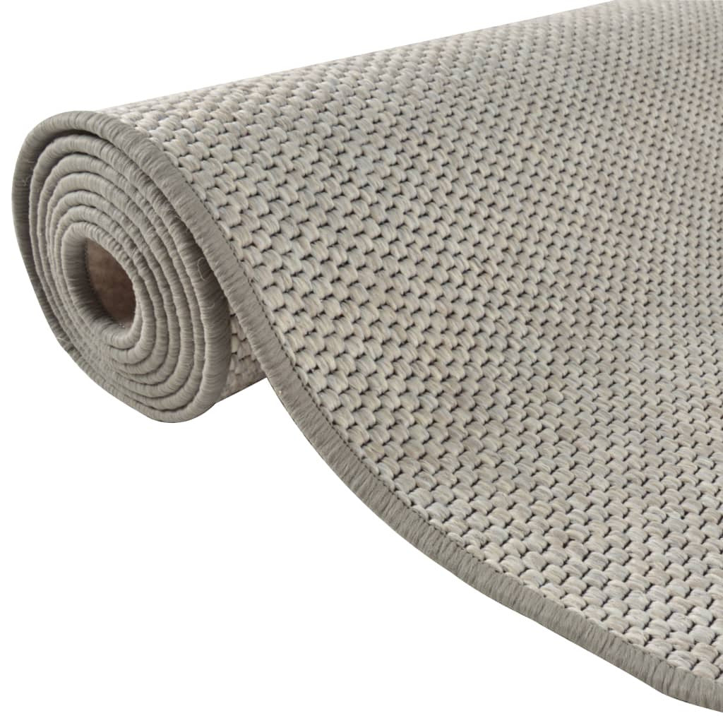Vidaxl Alfombra De Pasillo Con Aspecto De Sisal Gris Taupe 50x250 Cm_4