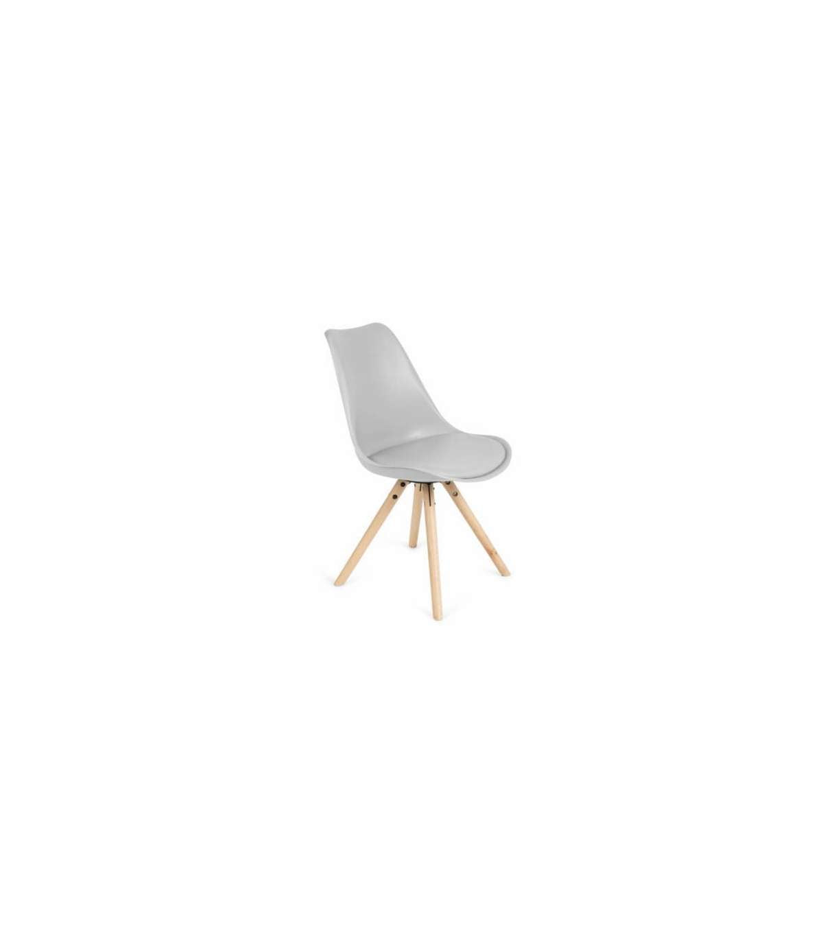Pack 4 Sillas Ralf En Color Gris 53 Cm(ancho) 83 Cm(altura) 40.5 Cm(fondo)_0